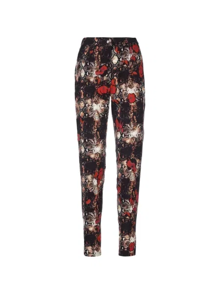 Pantaloni Tessitura Body Couture conici maro