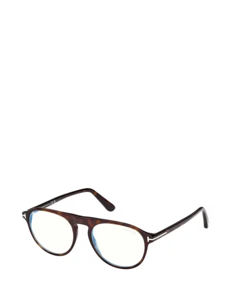 Ochelari de soare rotunzi Tom Ford Eyewear maro
