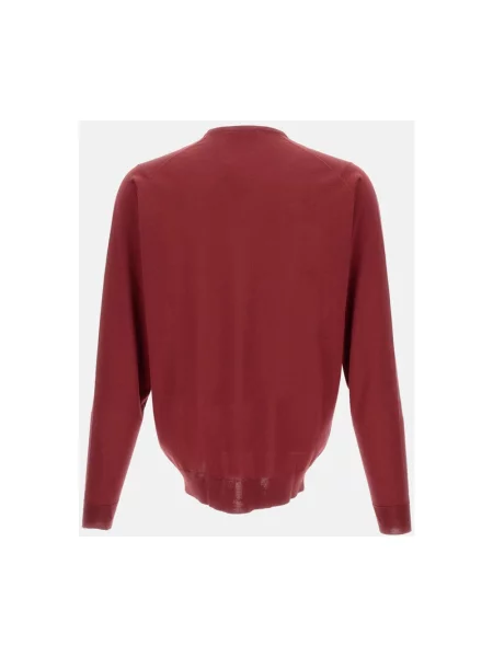 Sweter John Smedley wełniany czerwony