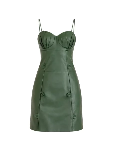 Sukienka mini Farm Rio w kwiatki zielona