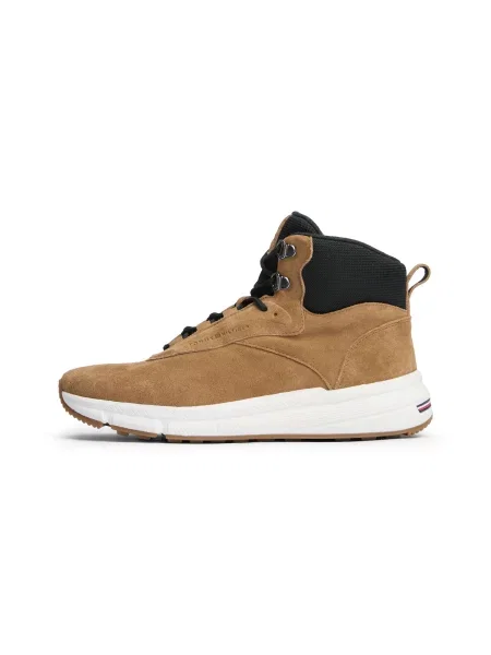 TOMMY HILFIGER Chukka csizma dohánybarna fekete