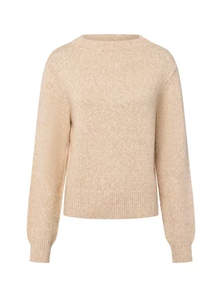 Opus Sweter Z Bouclé Panep beige beżowy
