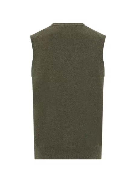 Cardigan Fedeli fără mâneci verde