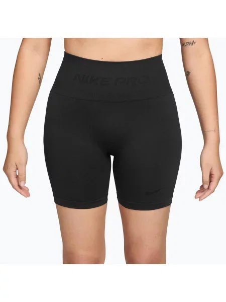 Pantaloni scurți pentru femei Nike Pro Seamless High-Waisted Biker 5" black negru
