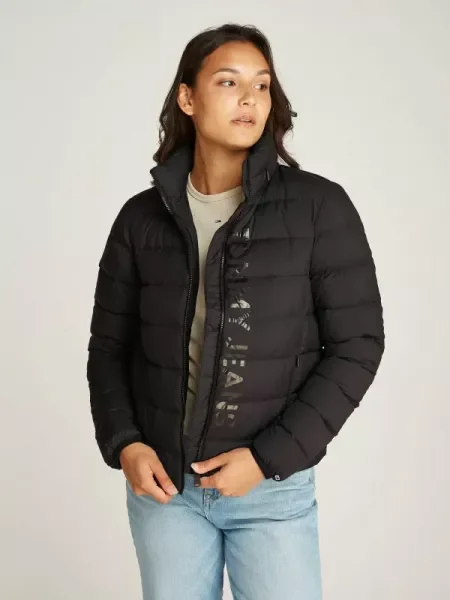 Tommy Jeans De puf geacă negru