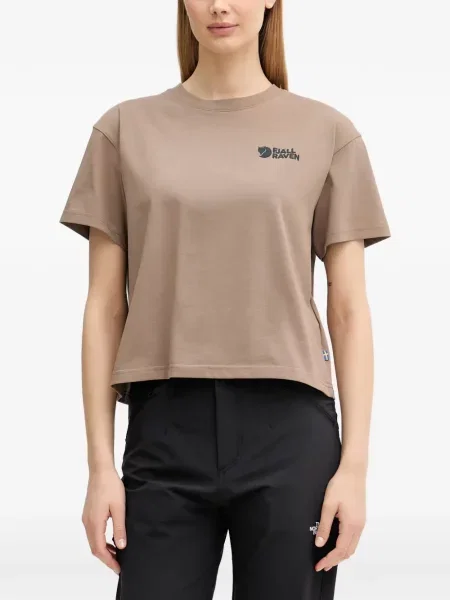 Tricou Fjallraven cu imagine maro