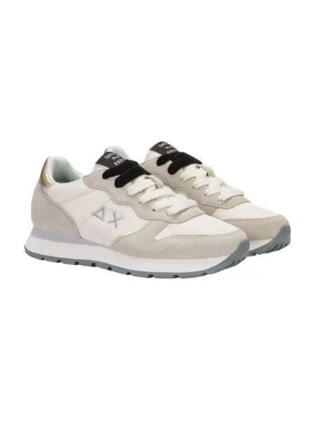 Sneakersy Sun68 skórzane białe