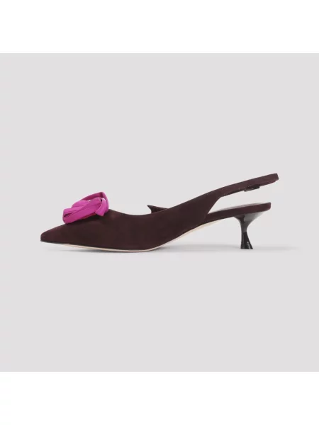Czółenka Roger Vivier zamszowa brązowa