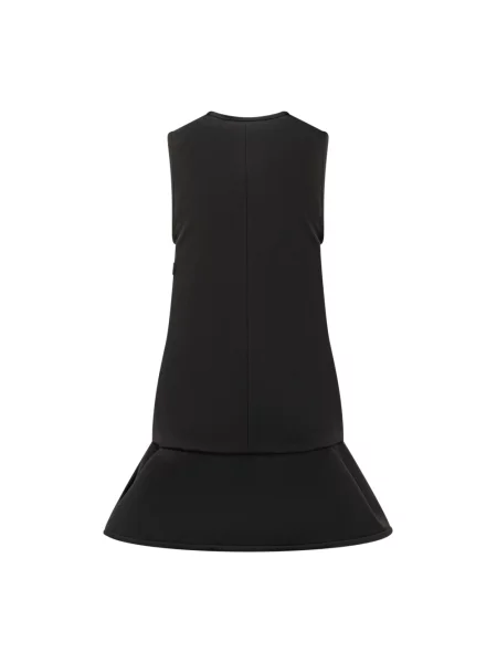 Sukienka mini Msgm z dekoltem w serek czarna