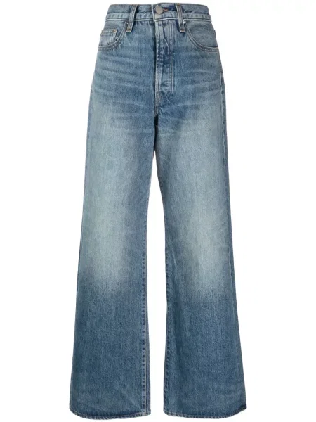 Blugi Amiri cu talie înaltă albastru