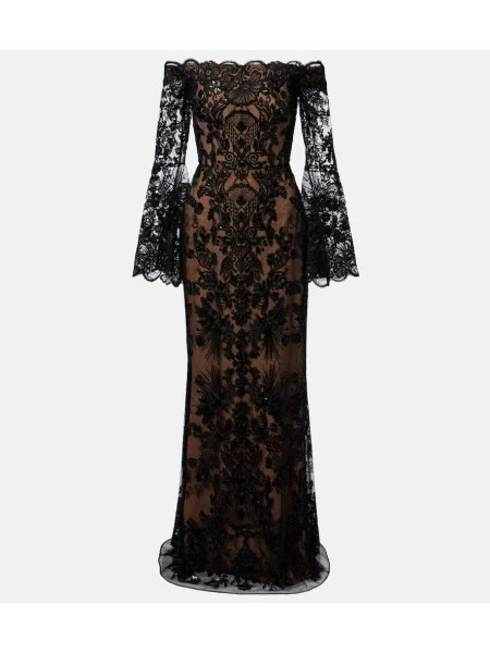 Rochie Elie Saab din dantelă negru