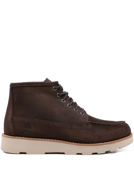 Botine Timberland cu șireturi din piele de căprioară maro