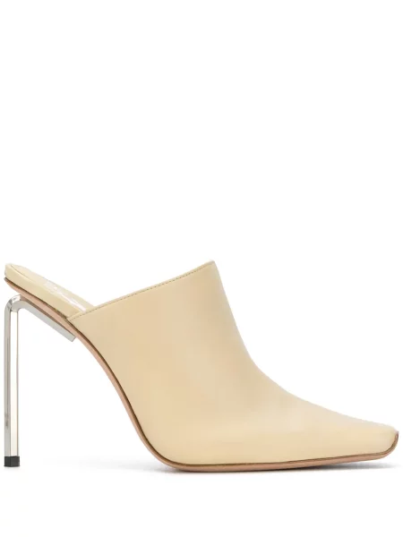 Papuci tip mules Off-white alb