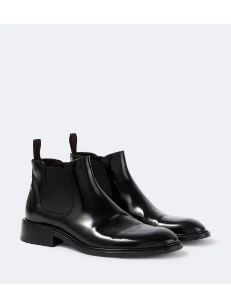 Botine chelsea The Row din piele negru