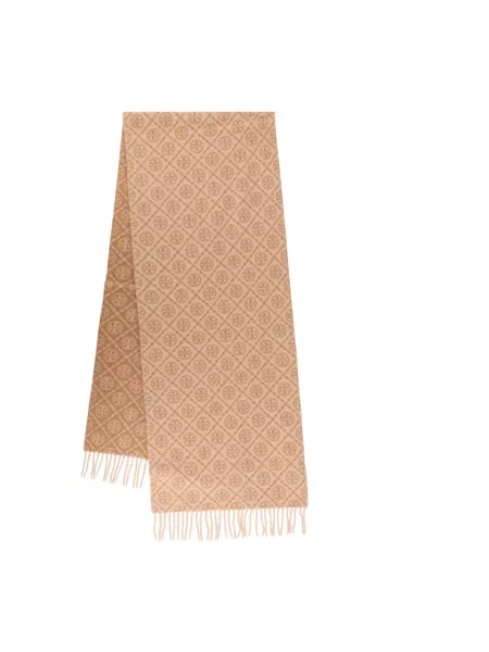 Szal Tory Burch brązowa