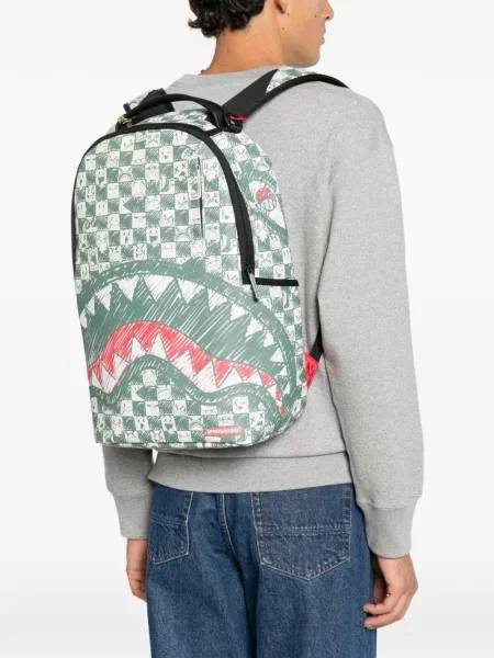 Pledas raštuotas kuprinė Sprayground žalia
