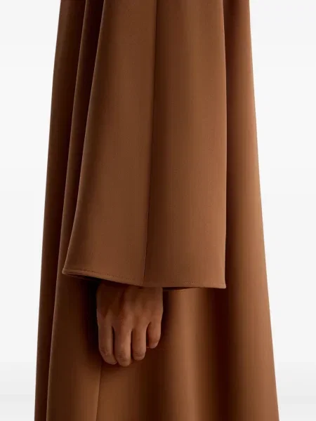 Rochie maxi 12 Storeez plisată de costum maro