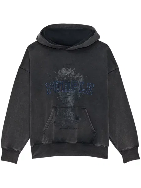 Hanorac cu glugă Purple Brand negru