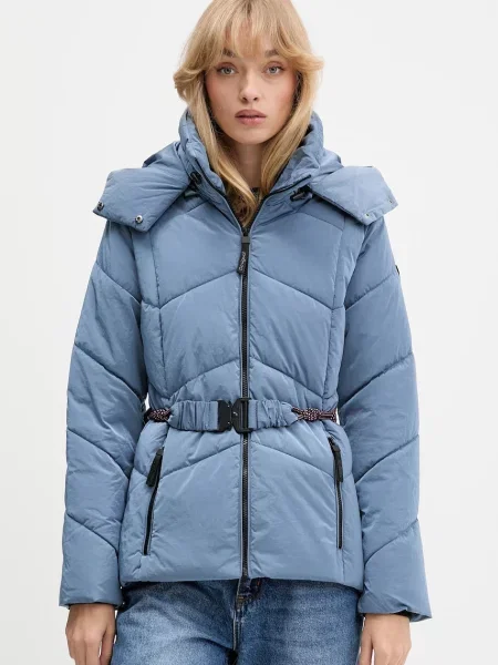 Desigual geacă LYN de iarnă albastru