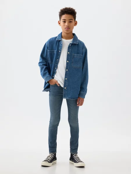Pantaloni copii Gap gri