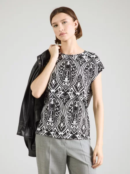 Monari Tricou negru alb