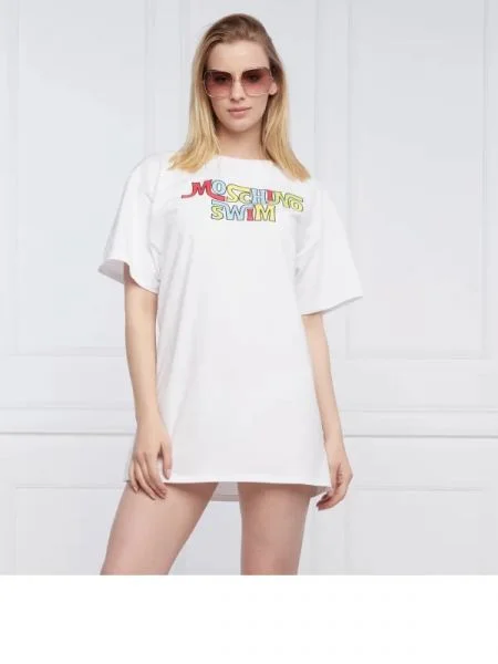 Moschino Swim Rochie alb