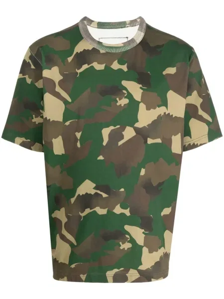 Tricou Heron Preston cu model camuflaj verde