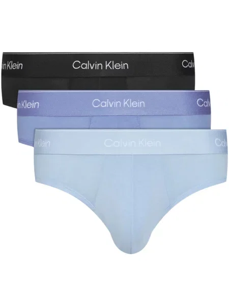 Calvin Klein Underwear Bokserice plava / svijetloplava prljavo bijela crna