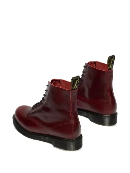 Боти Dr. Martens с връзки с дантела червено