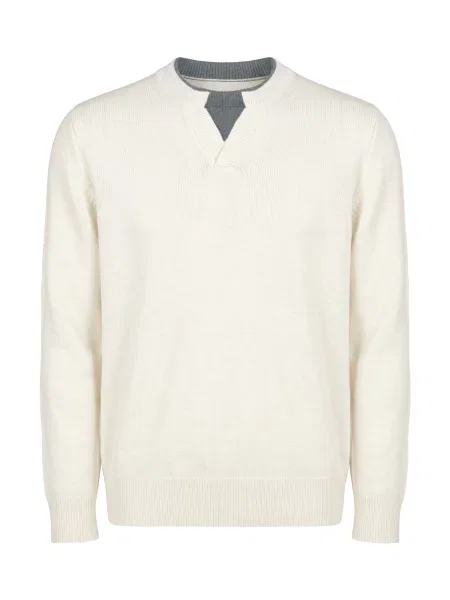 Vantory Pulover deschis / gri amestecat bej