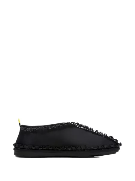Chiloți Ganni cu volane slip-on negru