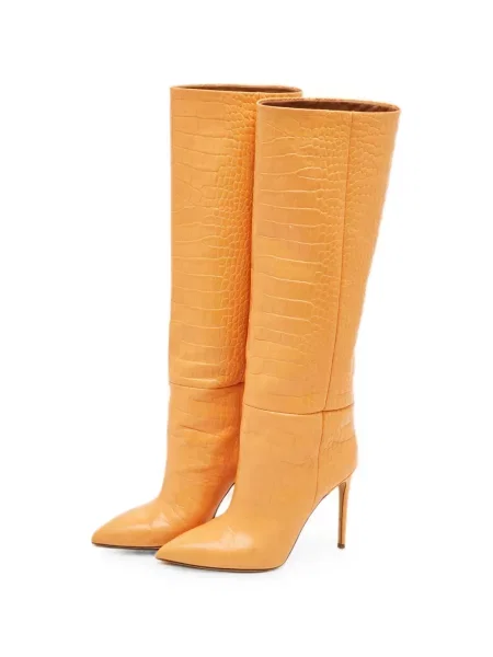Botine Paris Texas din piele portocaliu