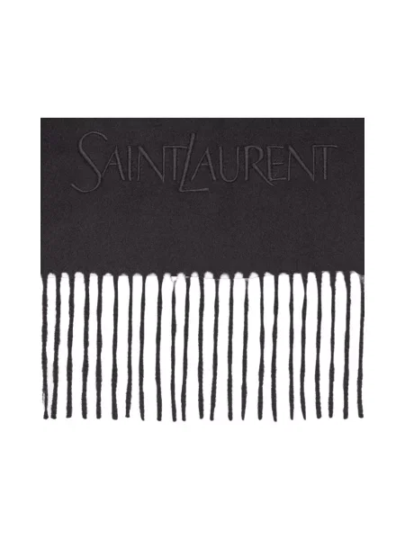 Szal Saint Laurent z kaszmiru czarna