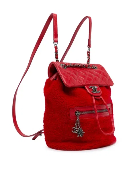 Malý batoh Chanel Pre-owned červený