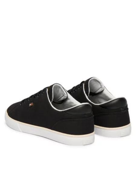 Tenisky Tommy Hilfiger Th Low Profile Vulc Canvas čierna
