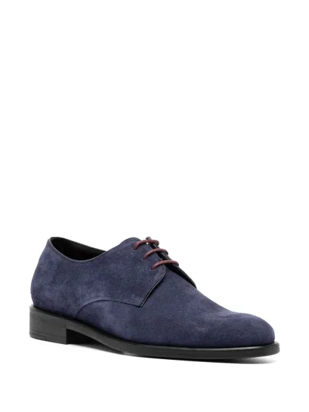 Pantofi derby Ps Paul Smith din piele de căprioară albastru