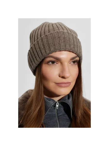Paul&Shark czapka beanie wełniana brązowa