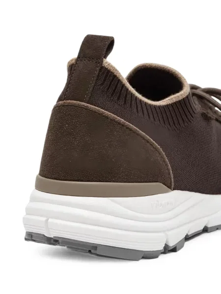 Sneakerși Peserico din piele de căprioară maro