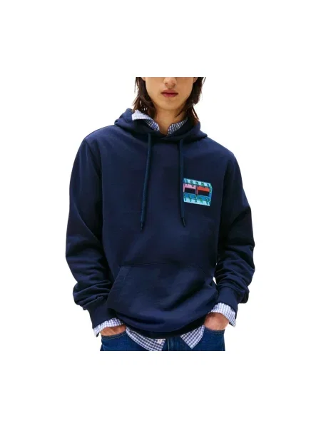 Mikina Tommy Jeans modrá