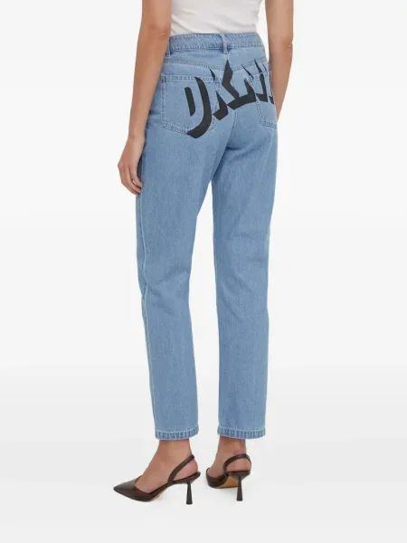Blugi Dkny cu imagine albastru