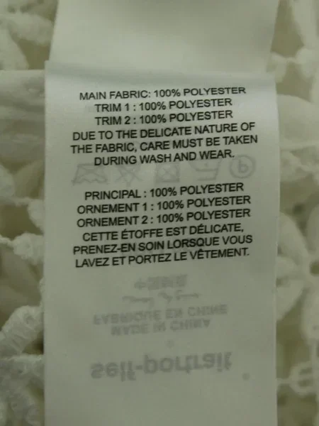 Bluză Self-portrait cu model floral din dantelă alb