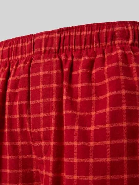 Spodnie od piżamy z elastycznym pasem Calvin Klein Underwear bordowe