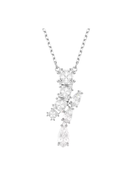 Naszyjnik Swarovski szary