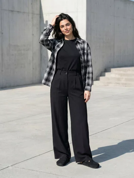 Класичні штани Seventeen чорний