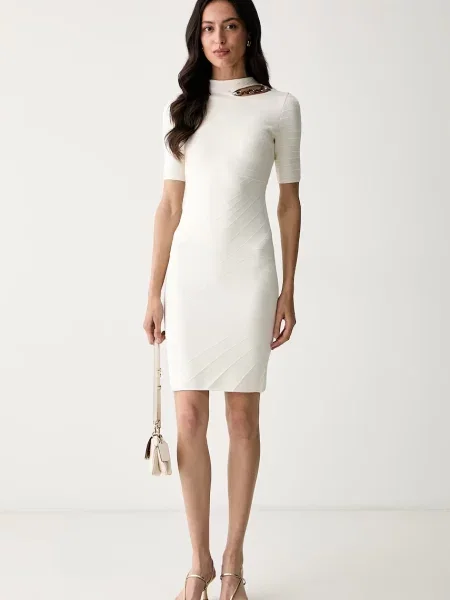 Marciano by Guess rochie cu vâscoză KAEDA bej