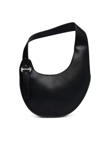 Calvin Klein torebka hobo z imitacji skóry czarna