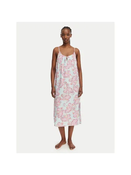 LAUREN RALPH LAUREN Нічна сорочка Світло-синій Relaxed Fit синя