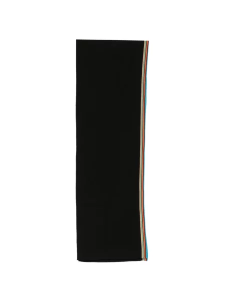 Ριγέ κασκόλ Paul Smith μαύρο