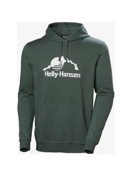 Bluza z kapturem Helly Hansen Nord Graphic las S zielony