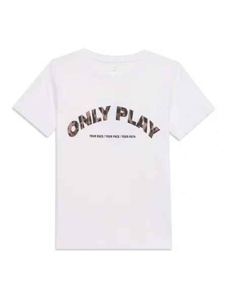 Only Play Girls Majica ONPMELEO smeđa / tamno smeđa / crna bijela